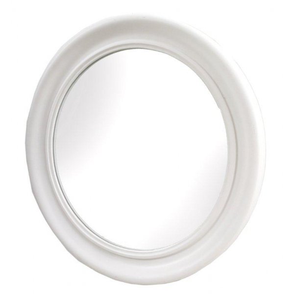 Classic rund spegel - Vit
