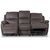 Enjoy Hollywood reclinersoffa - 3-sits (el) i mrkbrunt microfibertyg