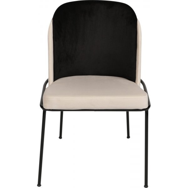 Ensemble de chaises Doris - Noir/blanc crème Ensemble de chaises Doris - Noir/blanc crème