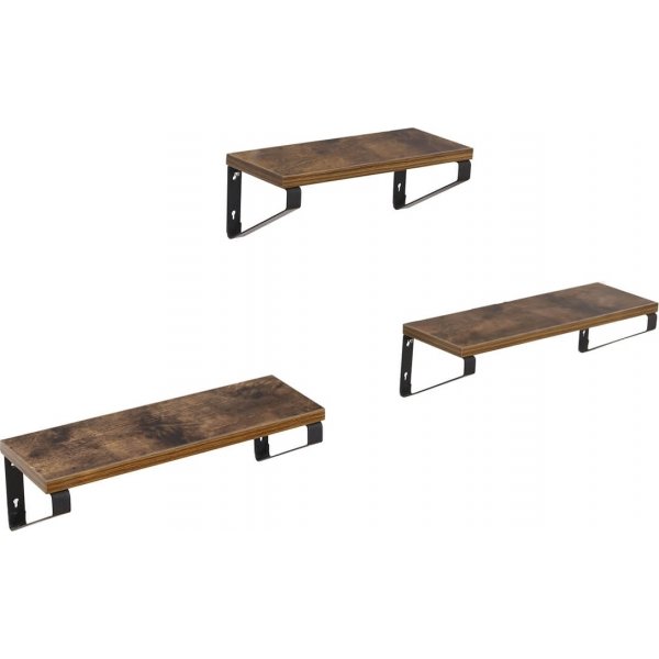 Tamiel vägghylla - Brun/svart Tamiel vägghylla - Brun/svart