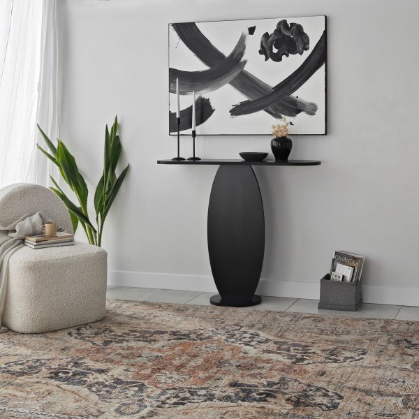 Table en relief Ellittica 100 x 30 cm - Anthracite Table en relief Ellittica 100 x 30 cm - Anthracite