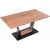 Amasten matbord 160-220 cm - Ek/svart/ek