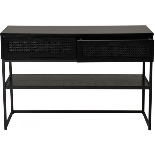 Raffels konsolbord 120 cm - Svart rotting