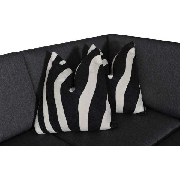 Coussin Zbre 50 x 50 cm - Noir/blanc