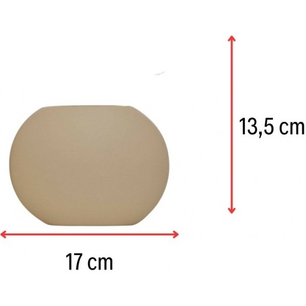 Vase plat - Beige Vase plat - Beige