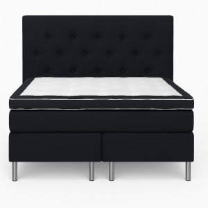 Säng 180x200 cm med sänggavel - Mörkgrå - Hilton Deluxe Säng 180x200 cm med sänggavel - Mörkgrå - Hilton Deluxe