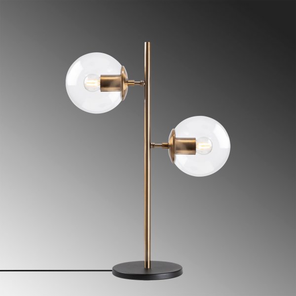 Lampe de table à facettes claire - Vintage Lampe de table à facettes claire - Vintage