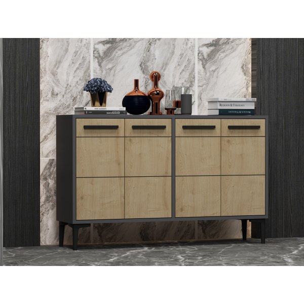 Stria skänk - Antracit/safir ek Stria skänk - Antracit/safir ek