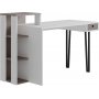 Loyd skrivbord 141x92 cm - Vit/ljus mocka