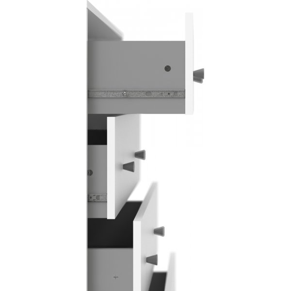 May vit byrå med 5 lådor May vit byrå med 5 lådor