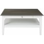 Alexandra soffbord 80 x 80 cm - Vit/gr vintage