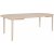 Table  manger Karmy 130-230 x 130 cm - Placage chne pigment blanc