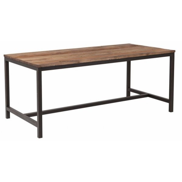 Holmstorp matbord 140 x 90 cm - Alm/svart