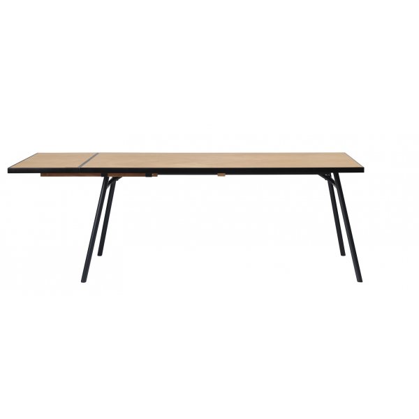 Fishbone tillggsskiva 45 x 90 cm - Svart / Ek