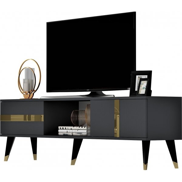 Banc multimédia Vania - Anthracite/or Banc multimédia Vania - Anthracite/or