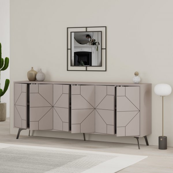 Dune skänk 184 cm - Ljus mocka Dune skänk 184 cm - Ljus mocka