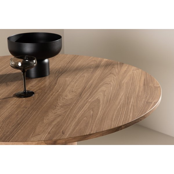 Table à manger Ø110 cm marron - Olivia Table à manger Ø110 cm marron - Olivia