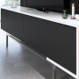 Force TV-standaard - Zwart/wit/zilver