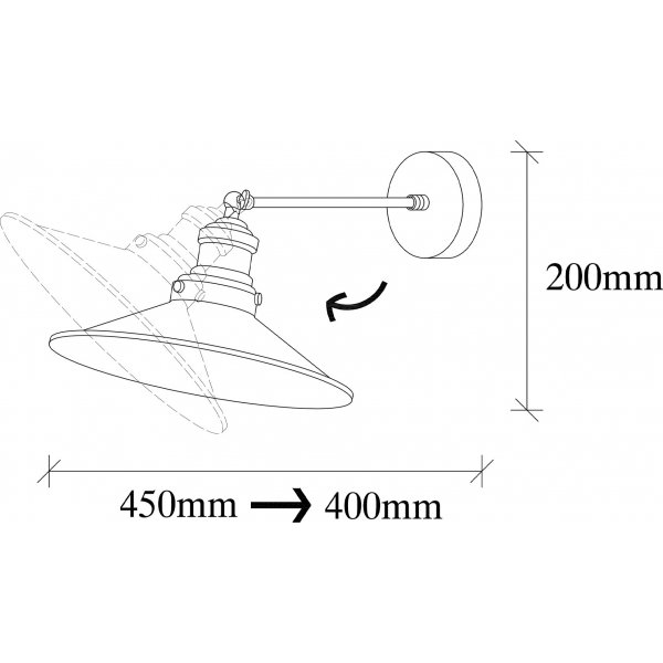 Samba vägglampa 3741 - Svart/guld Samba vägglampa 3741 - Svart/guld