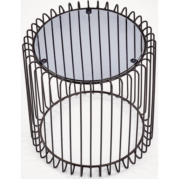 Table basse Kaba - Verre et noir Table basse Kaba - Verre et noir