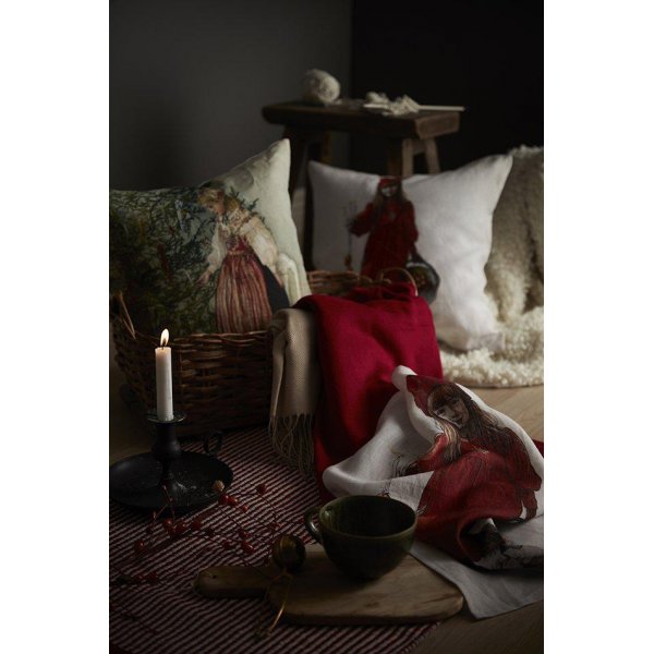 Idun kussenhoes 45 x 45 cm - Rood