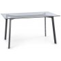 Stein matbord 140 x 80 cm - Svart