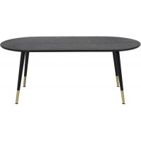 Slope soffbord 120x60 cm - Svart/mässing Slope soffbord 120x60 cm - Svart/mässing