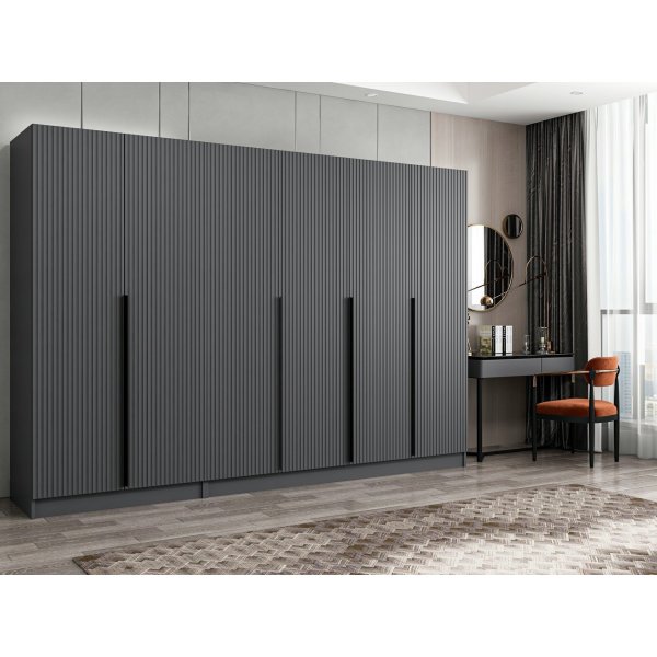 Armoire Cikani 270x52x210 cm, variante A - Anthracite Armoire Cikani 270x52x210 cm, variante A - Anthracite