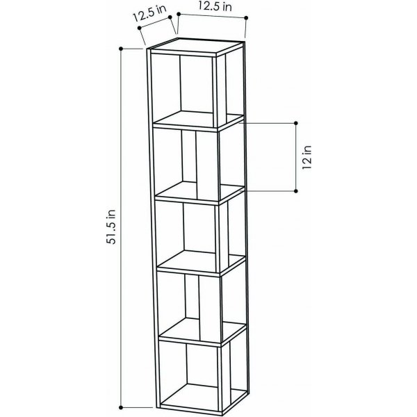 Piano bokhylla - Antracite