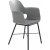 Fauteuil gris Roma avec coussin d'assise