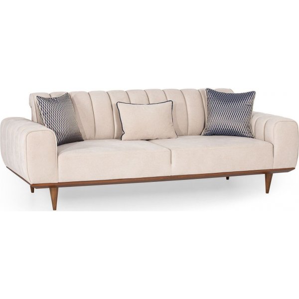 Ivory 3-sits soffa - Cream