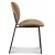 Rondo stol i sammet - Brun + Möbelvårdskit för textilier