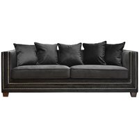 Cloude 3-sits soffa - Svart (Sammet) / Nitar Cloude 3-sits soffa - Svart (Sammet) / Nitar