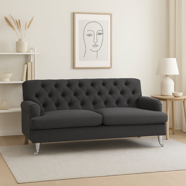 Soffa Howard Barkley 215 cm - Mörkgrå Soffa Howard Barkley 215 cm - Mörkgrå