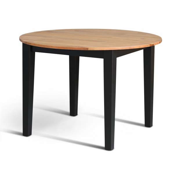 Dalsland matgrupp: Runt bord i Ek / Svart med 4 st gröna Pinnstolar Dalsland matgrupp: Runt bord i Ek / Svart med 4 st gröna Pinnstolar