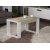 Table basse Arda 60 x 45 cm - Blanc/cordoba