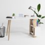 Lagomood skrivbord 120x60 cm - Ek/vit