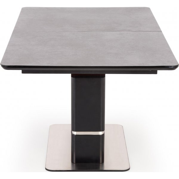 Table à manger Martin 160-200 x 90 cm - Gris foncé/noir Table à manger Martin 160-200 x 90 cm - Gris foncé/noir