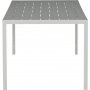 Matgrupp med 6 stolar och matbord 205 x 90 cm gr/vit - Copacabana