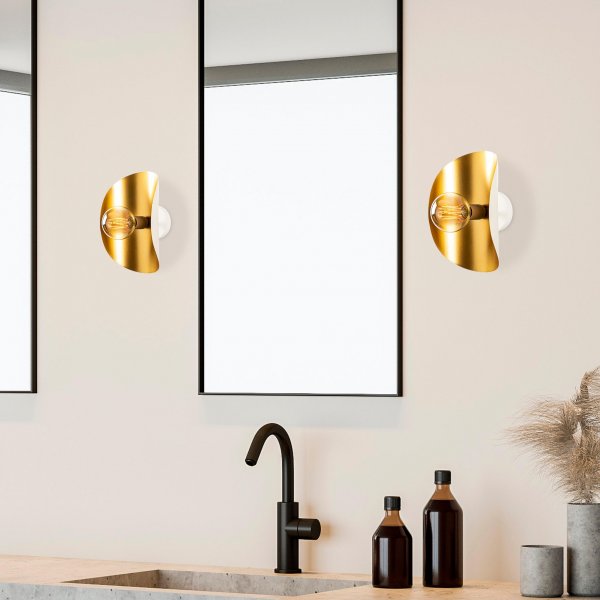 Sivani wandlamp 840 - Wit/goud