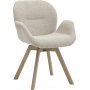 Bjerke matstol - Beige/vitpigmenterad lackad ek