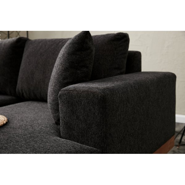 Liva divansoffa höger - Antracit/koppar Liva divansoffa höger - Antracit/koppar