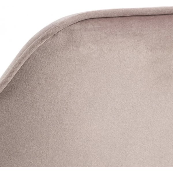 Fauteuil Brooke - Rose poudré/noir Fauteuil Brooke - Rose poudré/noir