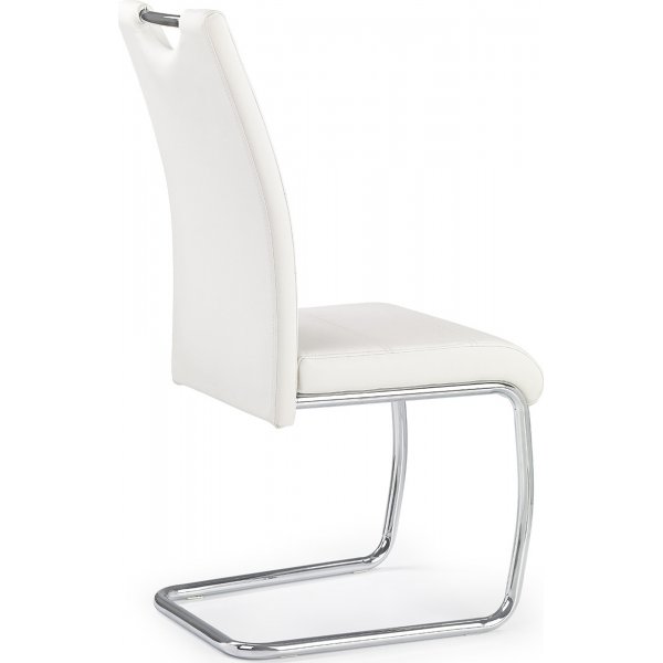 Stol John - Vit/krom