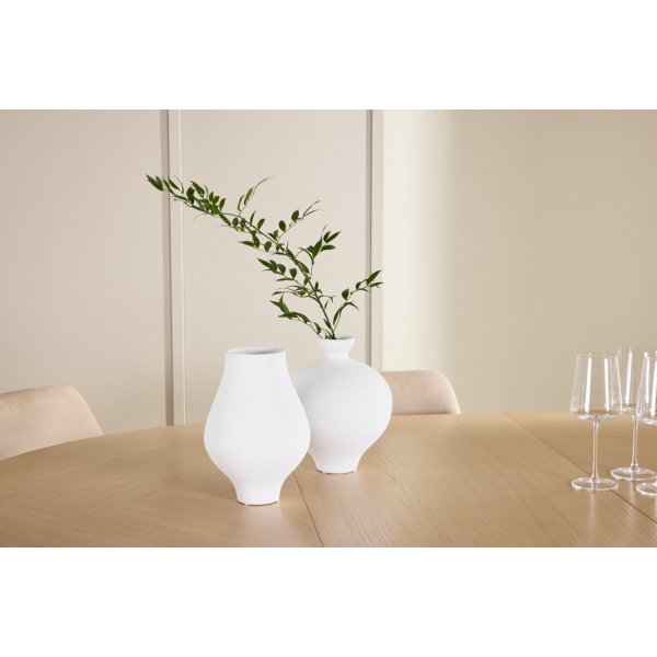 Matbord Strada med 6 st Night stolar - Beige/svart/whitewash Matbord Strada med 6 st Night stolar - Beige/svart/whitewash