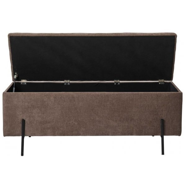 Banc Deauville avec rangement - Marron