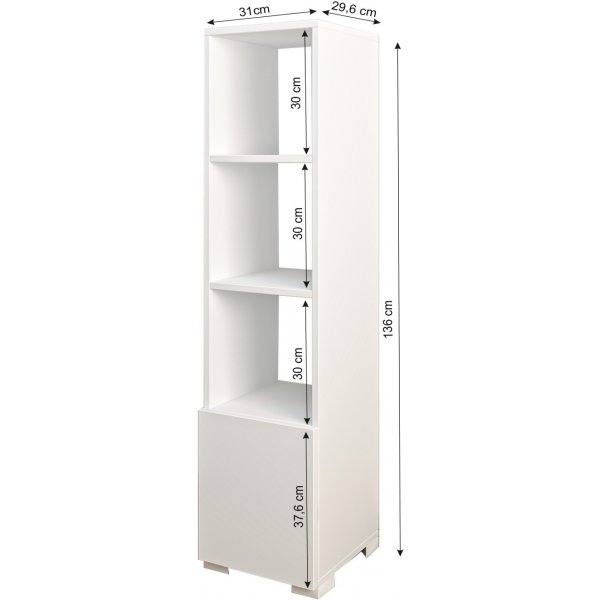 Bibliothque Kuzey - Blanc