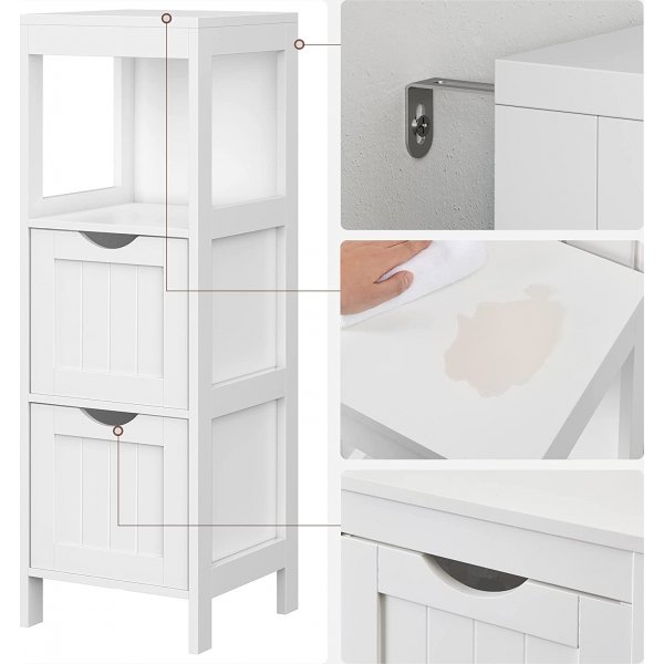 tagre salle de bain Annette - Blanc