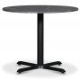 Solano matgrupp: Bord 90 cm inklusive 4 Axe stolar - Svart / Gr marmor