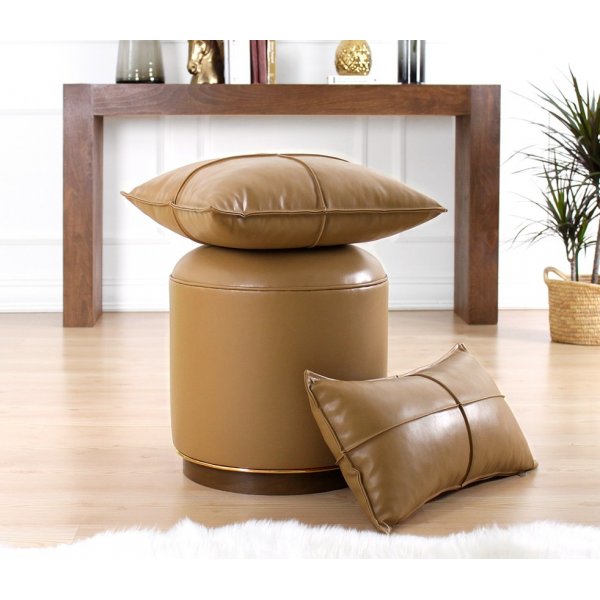 Pouf Milotte - Marron clair Pouf Milotte - Marron clair